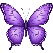 Purple butterfly sticker