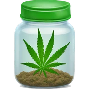 Marijuana in a jar sticker