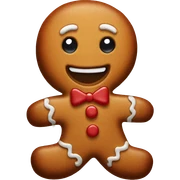 Gingerbread man sticker
