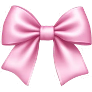 Light pink bow sticker