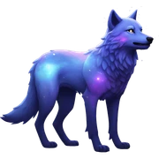 nebula wolf sticker
