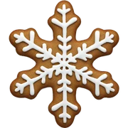 Gingerbread snowflake sticker