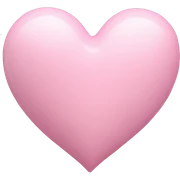 3D Light Pink Heart sticker