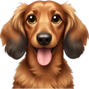 Fluffy dachshund  sticker