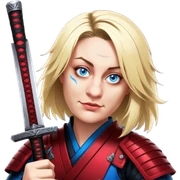 Fierce Samurai sticker
