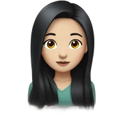 Beautiful girl,Black hair,long hair,Black eyes,Chinese sticker