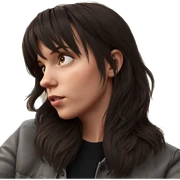 realistic portrait of girl sticker