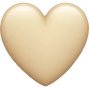 beige heart sticker