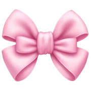 Baby Pink bow sticker