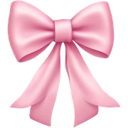 light pink ribbon bow sticker