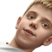 shirtless meme portrait of boy sticker