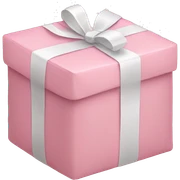 light pink package sticker