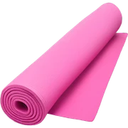 Pink yoga mat rolled up sticker
