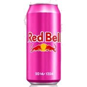 pink redbull with a sparkle sticker