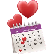 Valentine’s day Calendar  sticker