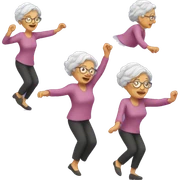 Granny dancing sticker