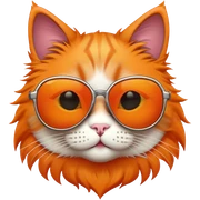 Cat with sunglasses sticker
