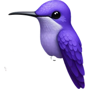 Violet hummingbird sticker