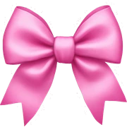 Pink bow sticker