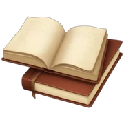 books and a notebook sticker