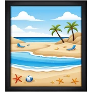 Beach sticker