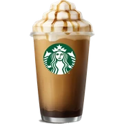 Starbuck ice coffee with ice cubes sticker