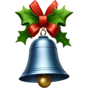 Christmas bell sticker