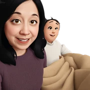 smiling girl in cozy sweater sticker