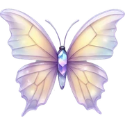 crystal butterfly sticker