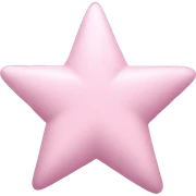 pastel pink star sticker