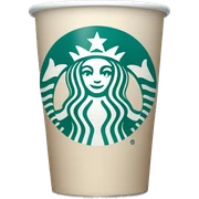 Pastel blue Starbucks coffee sticker