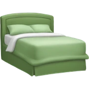 Sage green bed  sticker