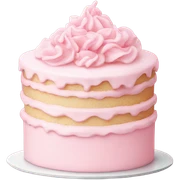pale pink cake sticker