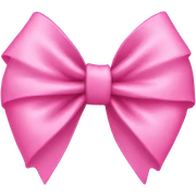 Pink bow sticker