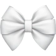White bow sticker