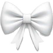 White bow on white bow sticker