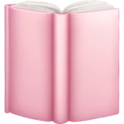 pastel pink book sticker