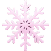 pastel pink snowflake  sticker