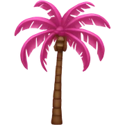 pink palm tree  sticker