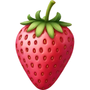 pink strawberry  sticker