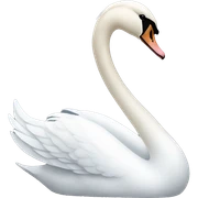 White swan sticker