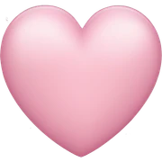 light pink heart sticker