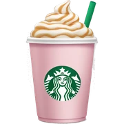 light pink Starbucks coffee  sticker