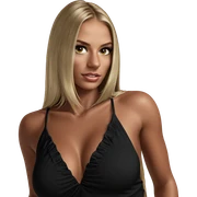 blonde beauty with striking gaze sticker