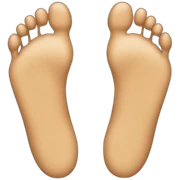 Feet sticker