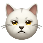 Sad cat sticker