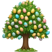 easter egg tree sticker