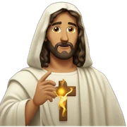 Jesús fumando sticker