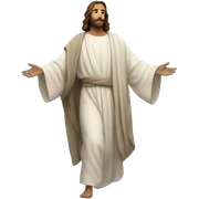Jesus walking the sea sticker