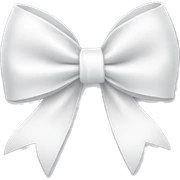 white bow sticker